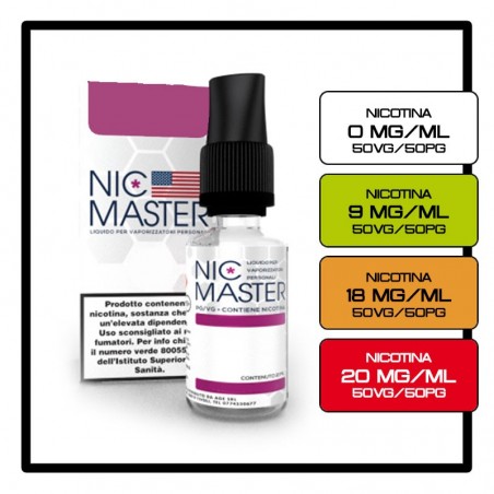 Basetta Nicotina 50/50 10ml - Nic Master
