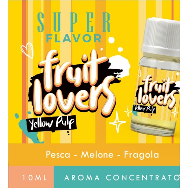 YELLOW PULP FRUIT LOVERS AROMA CONCENTRATO 10 ML SUPER FLAVOR