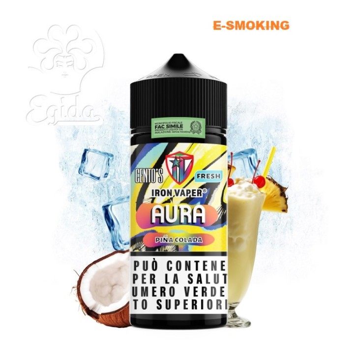 AURA AROMA 10+90 ML SHOT CENTOS IRON VAPER