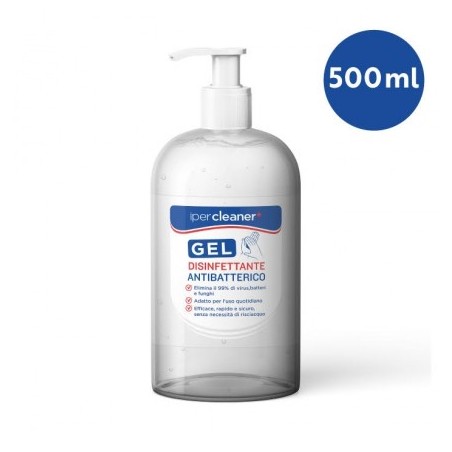 GEL DISINFETTANTE ANTIBATTERICO - 500 ML - IPERCLEANER