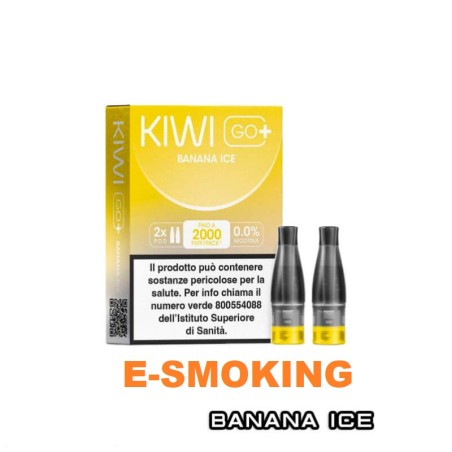 BANANA ICE  KIWI GO PLUS POD USA E GETTA KIWI VAPOR 2 PEZZI