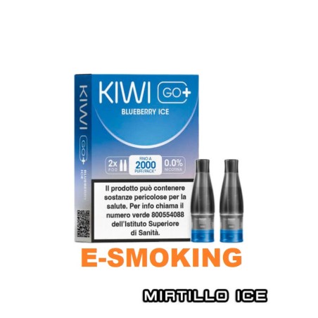 BLUEBERRY ICE  KIWI GO PLUS POD USA E GETTA KIWI VAPOR 2 PEZZI