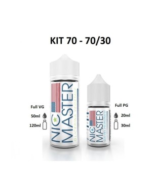 KIT BASE SCOMPOSTO 70/30 70ML  NIC MASTER