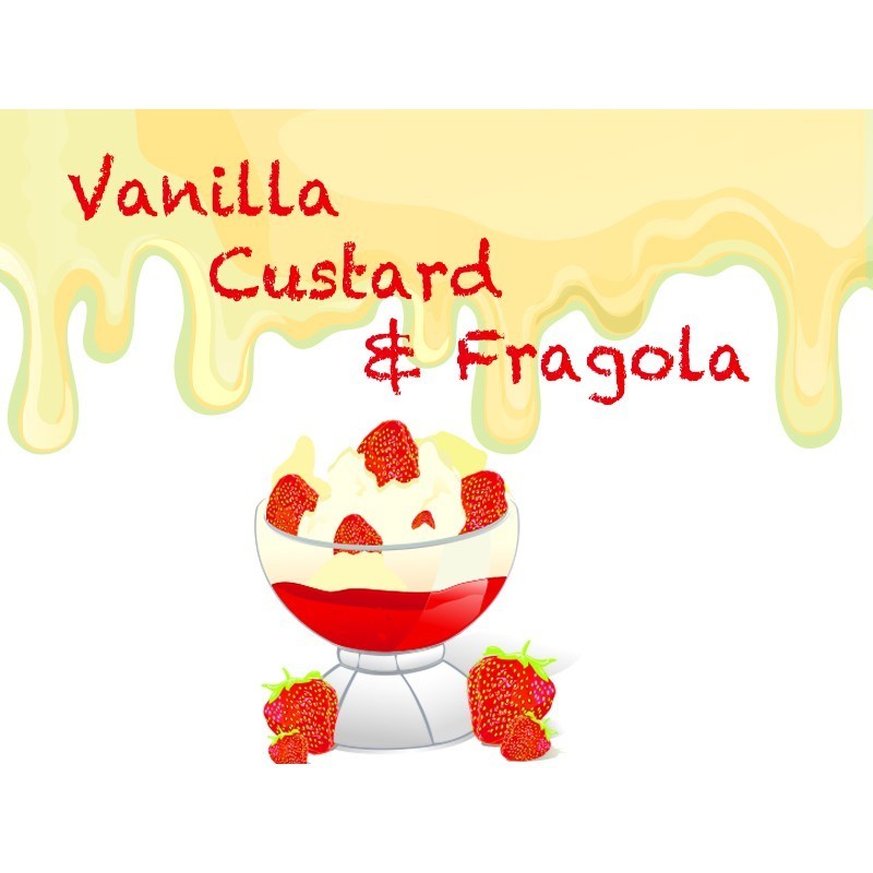 Liquido Infinity Vanilla Custard E Fragola Premix 50 ml