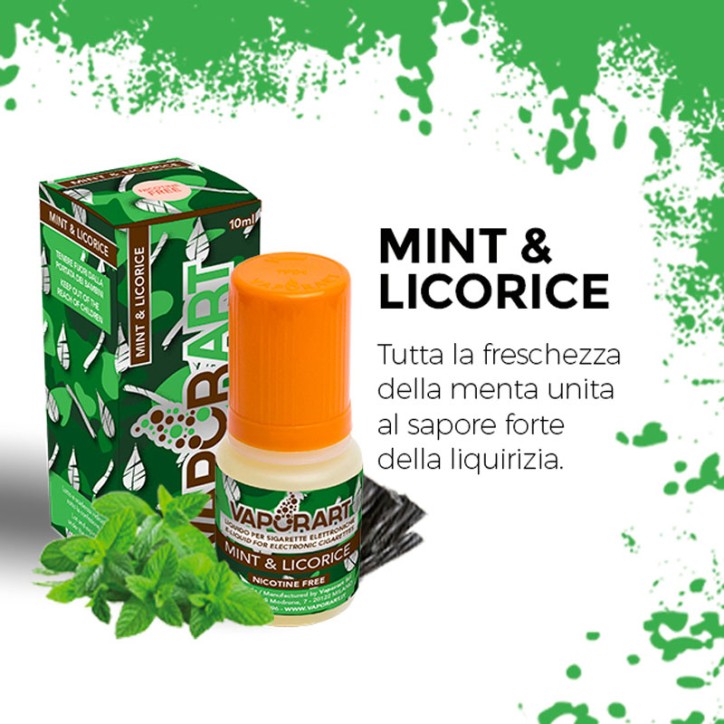 Vaporart liquido Mint & Licorice 10ml.